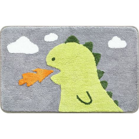 Tappetino da bagno con simpatici cartoni animati, extra morbido e assorbente, lavabile in lavatrice, antiscivolo, 40x60 cm (1/5)