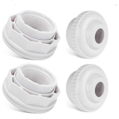 Raccords de vanne de retour d'entrée de piscine FIP 1,5" avec écrou de blocage et rondelle SP1023 pour utilisation au sol Hayward