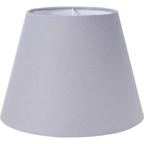 [NEUWERTIG] B-Ware PR Home Schirm Lampenschirm Meja Baumwolle grau E27 Ringhalterung Ø25cm x 18,5cm (1/2)