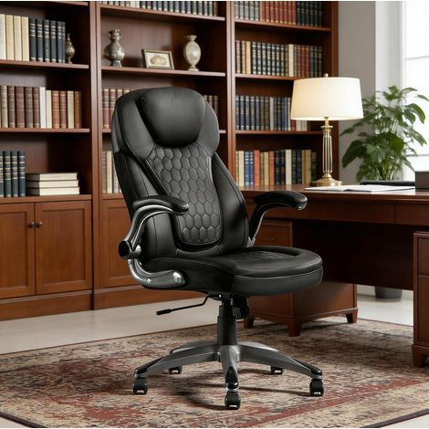 Silla de oficina ergonómica con respaldo alto OKMYHOME (1/5)