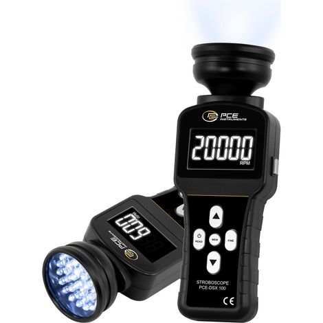 PCE Instruments LED Stroboskop PCE-DSX 100 bis 20000 RPM Blitzlichtquelle 36 LED´s 1400lx IP20 (1/5)