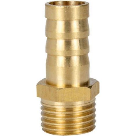 1/8" BSP-Außengewinde-Rohrverschraubung aus Messing, korrosionsbeständiger Adapter für Wasser und Gas (1/3)