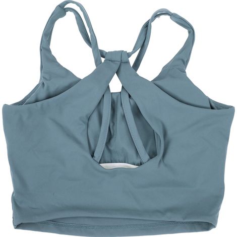 Damen-Sport-BH mit gekreuztem Rücken, Mädchen-Sport-BH für Yoga, Fitness, Workout, Sportaccessoire, Blau-Grün, Größe L (1/5)