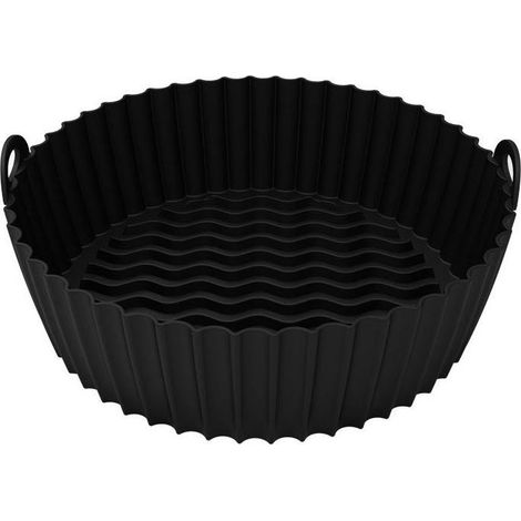 Bol en silicone noir pour friteuse à air chaud, 19 cm (1/5)