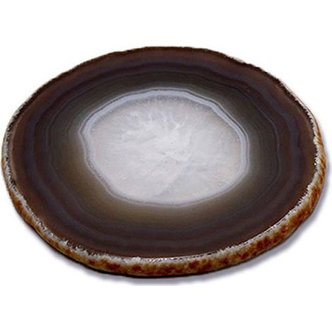 Juego de 4 posavasos de ágata natural, modelo SPA400, piedra preciosa decorativa de mármol cristal [juego de posavasos] [SPA400] [ágata cristalina] (1/5)