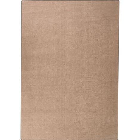 Shaggy Area Rug Sand Beige 140 x 200 cm Modern High-Pile Machine-Tufted Carpet DEMRE (1/5)