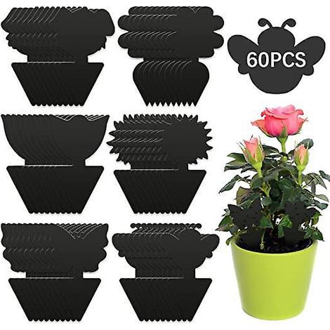 60pcs Piges  Insectes, Anti Moucherons Interieur, Piges Englues Autocollants Colle Double-face Tanche Jaunes, Protection Des Plantes Fleur Fruits, (1/5)