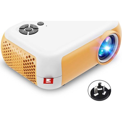 Tragbarer A10 Mini-Projektor, unterstützt 1080P LED-Projektion für USB-Stick-DVD-Player – AU-Stecker