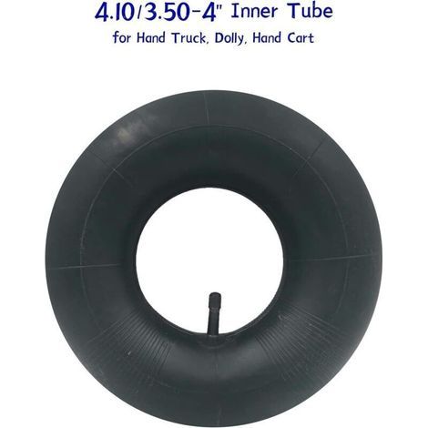 pieces 4.10/3.50-4 TR-13 Inner Tube Tire with Straight Valve for Hand Truck, Cart, Garden Cart, Lawn Mower (1/3)