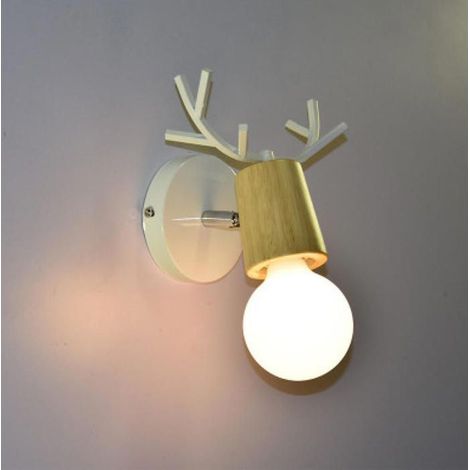Lampe murale bois bambou AUCUNE, E27, déco naturelle, éclairage chambre salon (1/5)