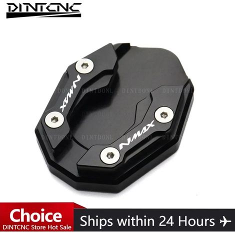 (NMMax Bleu) Plaque d'extension de béquille latérale compatible avec YAMAHA NMAX 125 NMAX155, repose-pied élargisseur de béquille pour moto NMAX125 N-MAX 155 2017-2022 2021 maxpower (1/4)