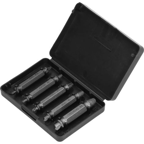 5-teiliges Schraubenausdreher-Set aus HSS-Doppelkopf-Schraubenausdrehern mit Aufbewahrungsbox (1/5)