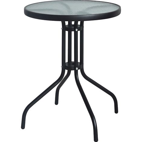 Glastisch Ø 60cm, Höhe 70 cm