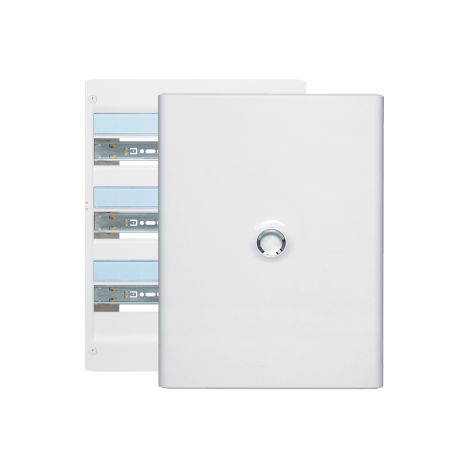 Legrand - Drivia - Coffret 3 rangu00e9es - 18 modules + Porte - Ref. : 401223+401233 (1/2)