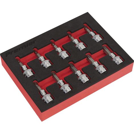 Sealey Premier TRX-Star Socket Bit Set 3/8""Sq Drive 10pc AK6242