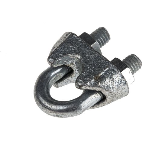 Serre-câble, RS PRO, 6mm en Acier au carbone (boulon en U), acier (pont) ( Prix pour 1 ) (1/2)