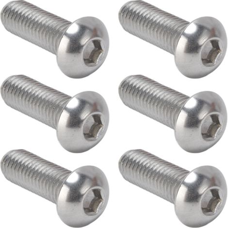 30-teiliges Set Innensechskantschrauben mit Knopfkopf, A2 Edelstahl, M10x1,5, Grobgewinde (1/5)
