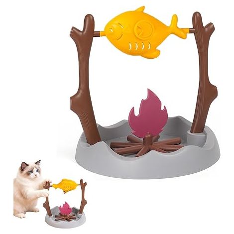 Distributeur de Friandises pour Chat, Mangeoire Lente pour Chat, Jouet Interactif Rotatif pour Chat, Jouet d'alimentation, Jouet pour Chat Distribuant des Croquettes (1/5)