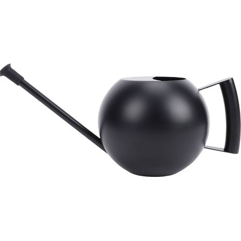 Arrosoir noir 1000ML, Pot à Long bec en acier inoxydable avec buse amovible pour fleurs succulentes (1/5)