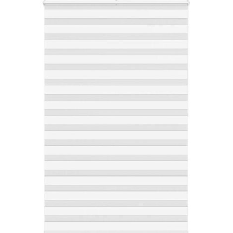 Doppelrollo Weiß 140x200 cm Stoffbreite 135,9 cm Polyester
