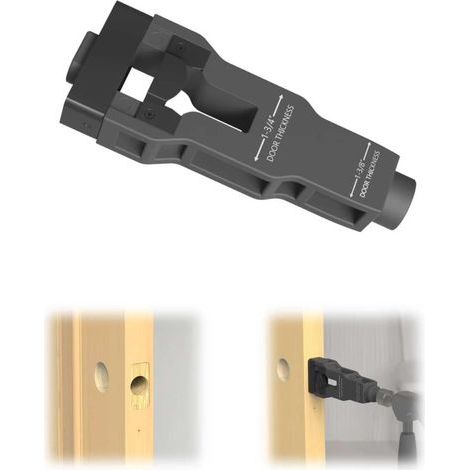 Outil de mortaise pour loquet de porte, kit d'installation de loquet de porte facilitant le retrait de matière pour une installation propre, affleurante et précise, outil pour loquet de porte pour por (1/5)