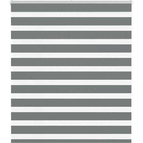 Doppelrollo Dunkelgrau 120x150 cm Stoffbreite 115,9 cm Polyester
