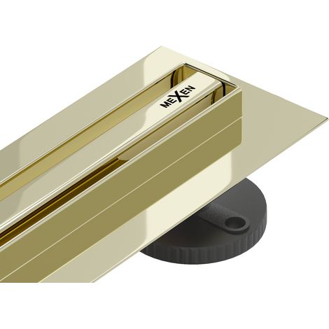 Mexen Flat 360° Slim caniveau linéaire pivotant 90 cm, doré - 1541090 (1/5)