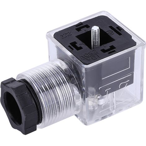 Lot de 5 électrovannes hydrauliques avec lampe, transparentes et universelles, 220 V CA. (1/5)
