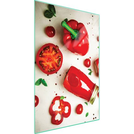 TAGLIERE IN VETRO 35x52 Verdure (1/5)