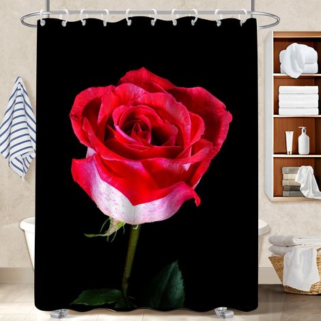 Rideau de douche tissu polyester 180x180 pratique bâche polyester douche pour une déco qui inspire (1/5)