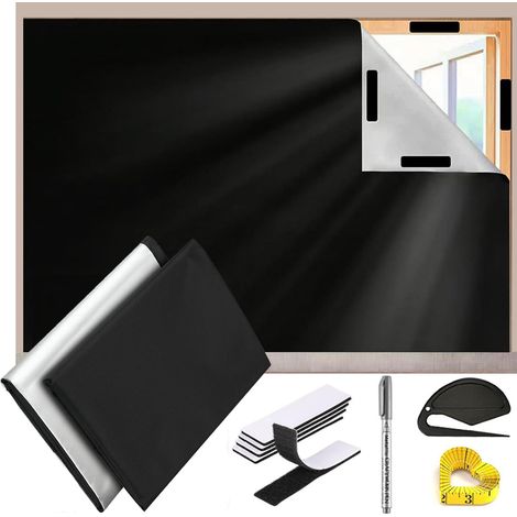 Tende oscuranti portatili in tessuto oscurante al 100% - Tende oscuranti temporanee per cameretta, camera da letto, finestra, dormitorio, ufficio o viaggio