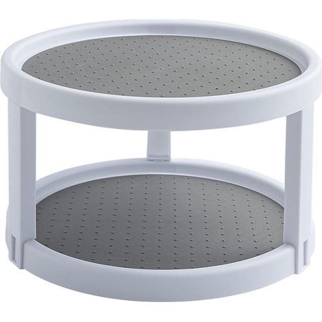 Plateau Tournant Étagère à Épices Porte Épice Rotative en Plastique Support de Stockage pour Cuisine, Réfrigérateur (1/5)