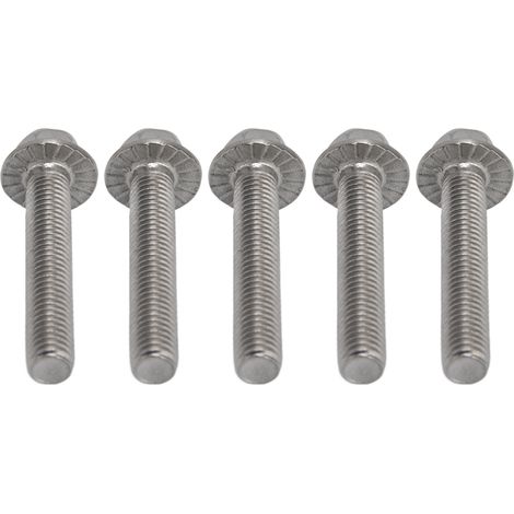 Vis à tête hexagonale à collerette M10x1.5 Inox A2-70 avec joint étanche DIN 6921 - Lot de 20