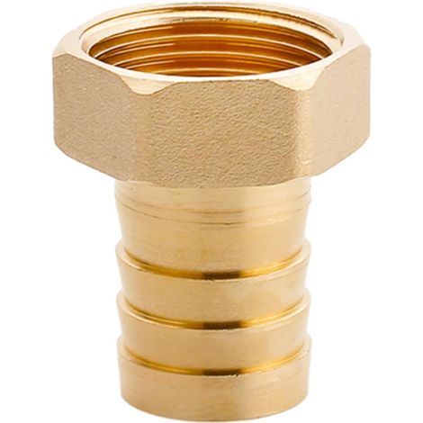 Raccord cannelé en laiton 1/2", filetage femelle, épisseur de métaux, barbillons, raccord tuyau, connecteur adaptateur pour air, eau, huile (épaisseur 8 mm) Filetage Femelle G1 25 MM d'épaisseur (1/5)