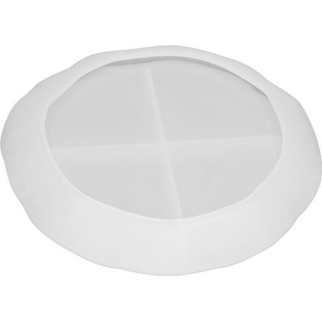 Moule en résine époxy pour plateau rond et ovale irrégulier à faire soi-même, plateau à fruits, sous-verre, moule en silicone pour résine époxy, moule rond en résine époxy 60-713 (1/5)