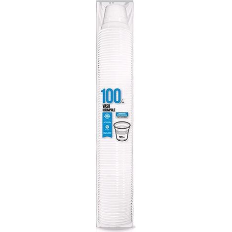 VASO DESECHABLE PP IRROMP BCO B/100 - 100 CM3