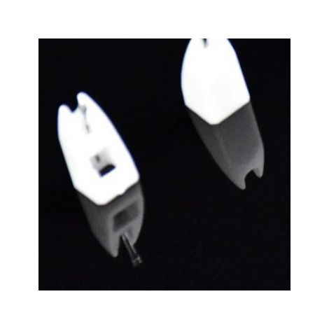 Ortofon phono cartridge replacement needle, first generation high-speed Concorde OM Super OM aircraft needle, white