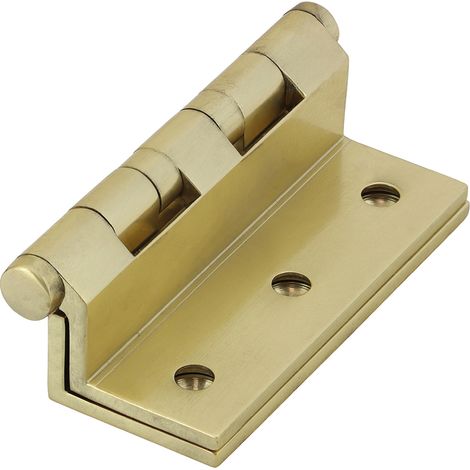 TIMCO Cranked Ball Race Brass Hinges Polished Brass - 64 x 55