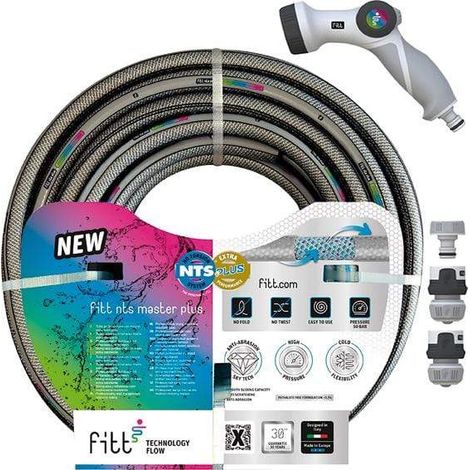 Manguera jardín NTS Master Plus Kit 15mt x 15mm Fitt (1/4)