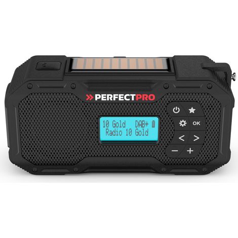 PerfectPro E-100 Outdoor Notfallradio – DAB+, Solar, Kurbel & Powerbank für Camping & mehr