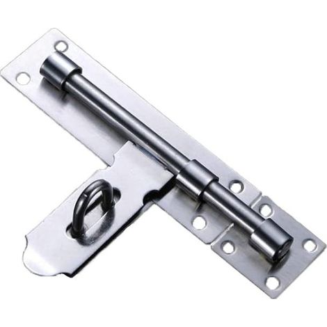 BRAVIX Verrou de Porte en Acier Inoxydable, Verrou de Porte à Boulon Coulissant, Verrou de Porte Antivol, Facile à Installer, Adapté à Toutes Sortes de Portes Intérieures et Extérieures (1/5)