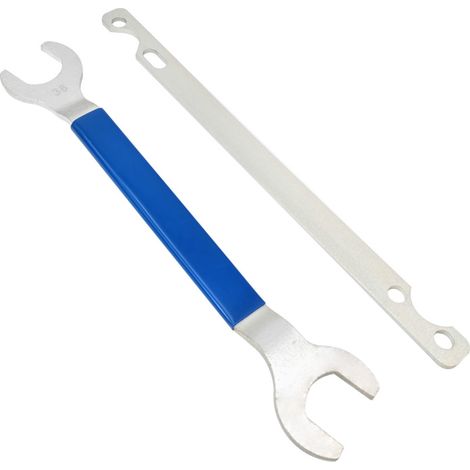 Juego de 2 llaves para tuercas de embrague de ventilador y herramienta para desmontar el soporte del embrague, compatible con BMW, Mercedes y Ford (36 mm x 32 mm). (1/5)