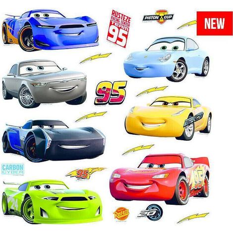 Minis Stickers Cars Disney - 30 CM x 30 CM (1/4)