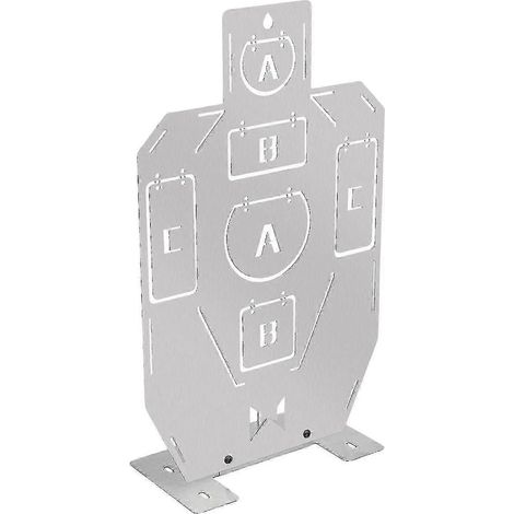 Cible de tir silhouette en acier inoxydable, cible tactique d'entraînement au tir - g (1/5)