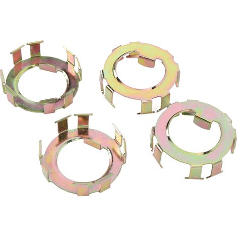 Retenue d'écrou de broche de remorque en métal, Fixation sécurisée, remplacement de roue pour ez-lube Jam 2 à 8K essieu Dexter 4 pièces. (1/4)