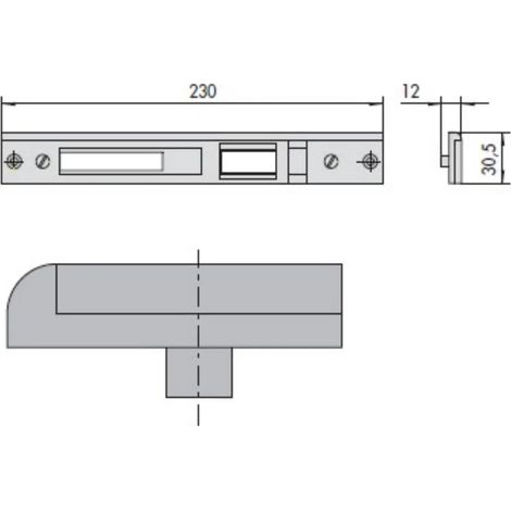 CONTROPIASTRA CISA 06463-16-0 IN METALLO