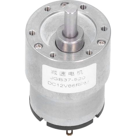 Motoréducteur à vis sans fin autobloquant, réduction de vitesse, équipement électrique en cuivre JGB37520, 12 V CC, 66 tr/min (1/5)