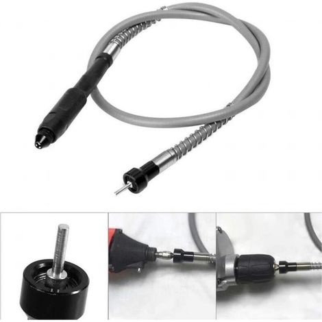 Extension d'Arbre de Forage Flexible 1/8 avec Mandrin Sans Clé M8 - Fixation d'Arbre pour Perceuse Électrique, Outils Rotatifs et Meuleuse Dremel (1/5)