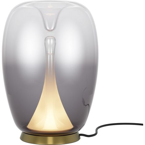 Maytoni Splash Lampada da tavolo moderna a LED integrata oro 3000K 360lm paralume fumé (1/5)