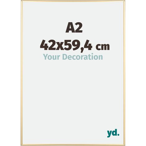 yd. - Cadre photo A2 42x59.4 - Or - Aluminium - Kent